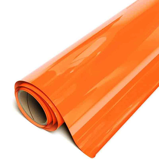 12" Fluorescent Orange - Siser EasyWeed Heat Transfer Vinyl (HTV)