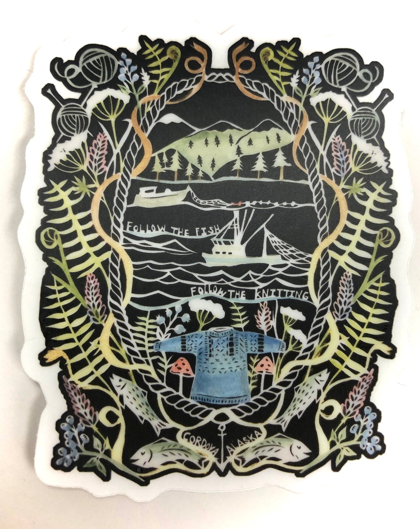 Cordova Papercut Stickers