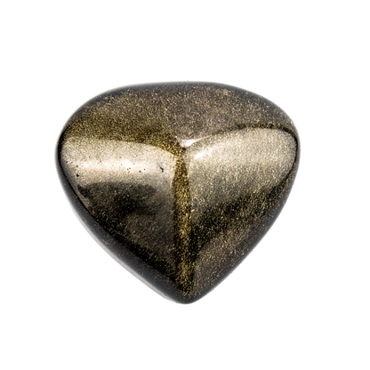 Golden Sheen Obsidian Heart