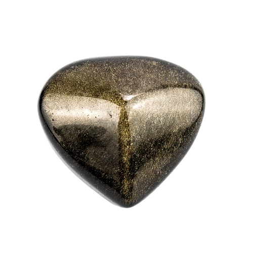 Golden Sheen Obsidian Heart