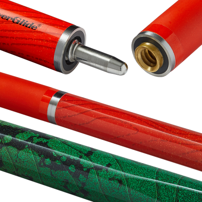 POWERGLIDE - IGNIS Carbon Composite Cue - ORANGE/GREEN