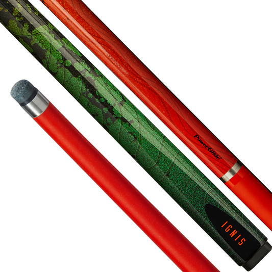 POWERGLIDE - IGNIS Carbon Composite Cue - ORANGE/GREEN