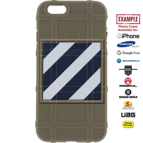 US Army 3rd Infantry Division Patch "Marne Division" Custom Printed Case Design for Apple, Samsung, Google & Motorola Phone Models