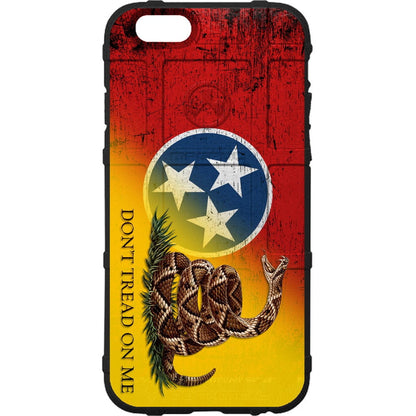 50 US States & Territories, Distressed State Flag Series Don't Tread on Me Custom Printed Case Design for Apple, Samsung, Google & Motorola Phone Models