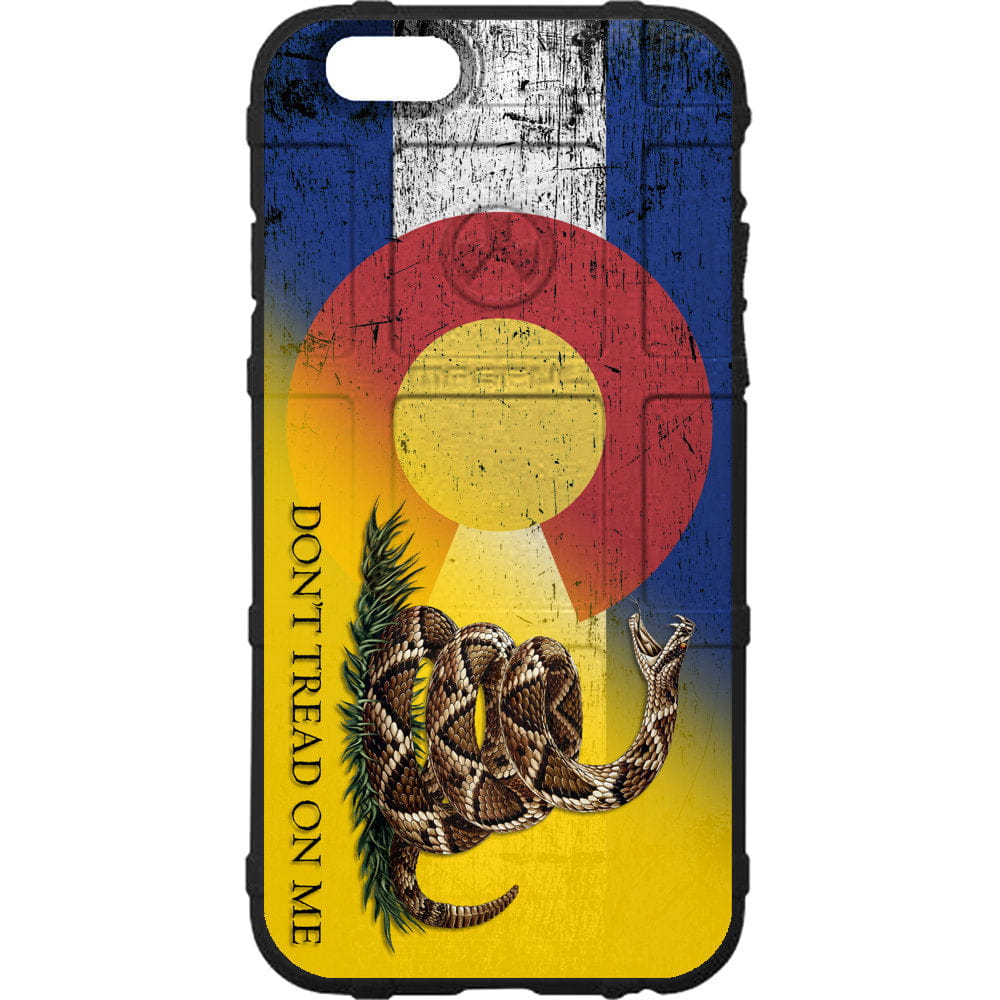 50 US States & Territories, Distressed State Flag Series Don't Tread on Me Custom Printed Case Design for Apple, Samsung, Google & Motorola Phone Models