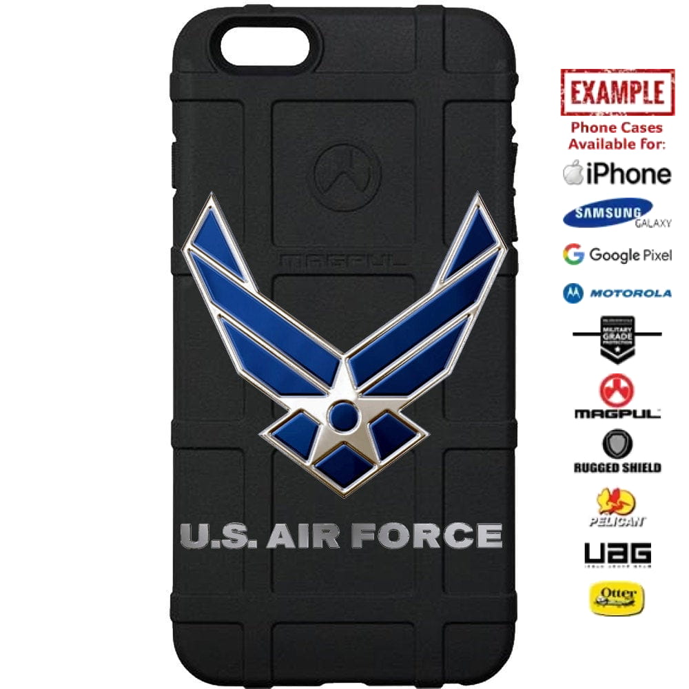 U.S. Air Force Blue Logo Custom Printed Case Design for Apple, Samsung, Google & Motorola Phone Models