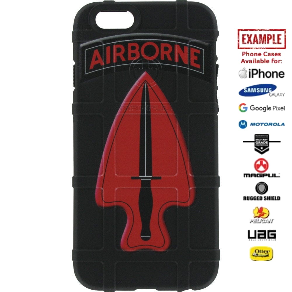 SOCOM Special Forces Command Patch, Delta Force, Airborne Custom Printed Case Design for Apple, Samsung, Google & Motorola Phone Models