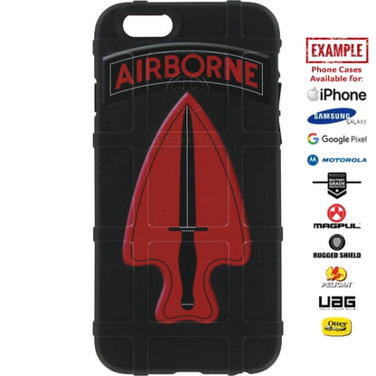SOCOM Special Forces Command Patch, Delta Force, Airborne Custom Printed Case Design for Apple, Samsung, Google & Motorola Phone Models