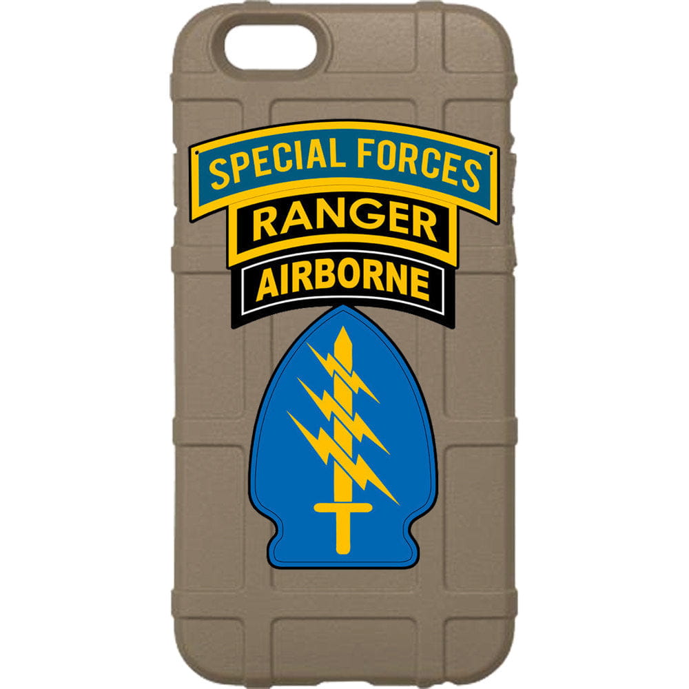 Special Forces, Ranger, Airborne. Triple Canopy Patch Custom Printed Case Design for Apple, Samsung, Google & Motorola Phone Models