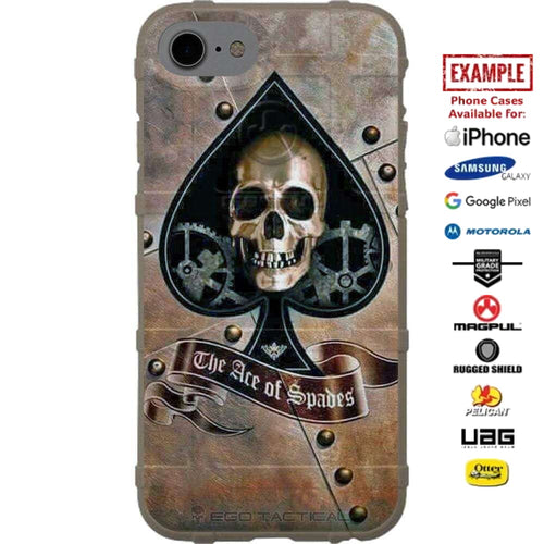 Ace Of Spades Custom Printed Case Design for Apple, Samsung, Google & Motorola Phone Models