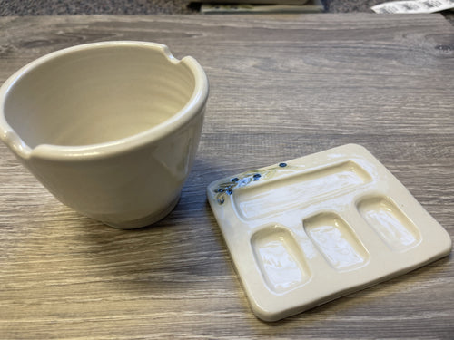 Ceramic Pottery Paint Brush Water Cup