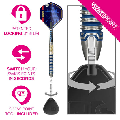 TARGET - 23g - JOSH ROCK G1 Swiss Point Darts - 90% Tungsten