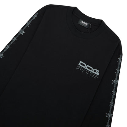 Kash Black Barbwire Tee