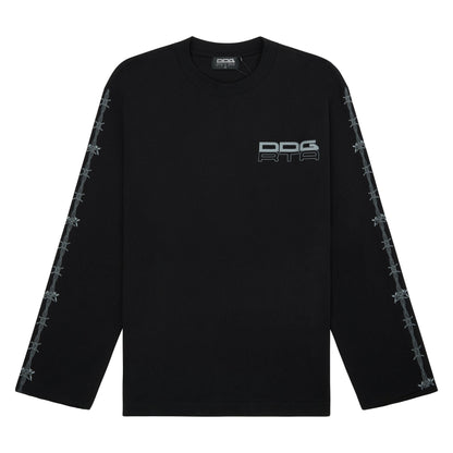 Kash Black Barbwire Tee