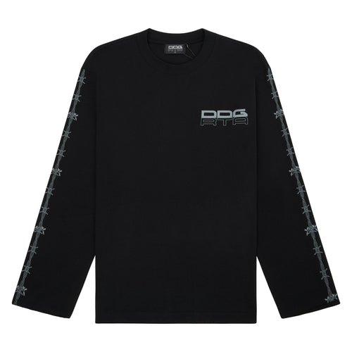 Kash Black Barbwire Tee
