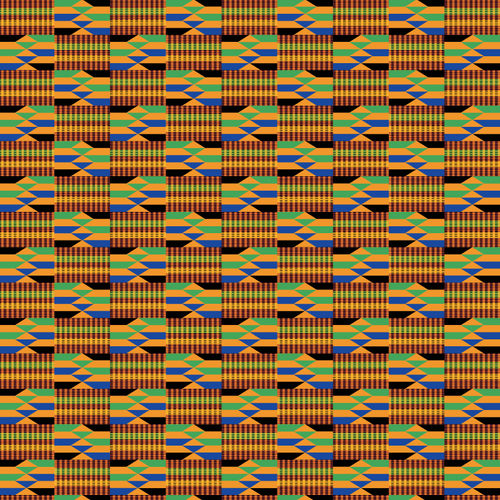 African Kente Cloth Patterned Adhesive Vinyl