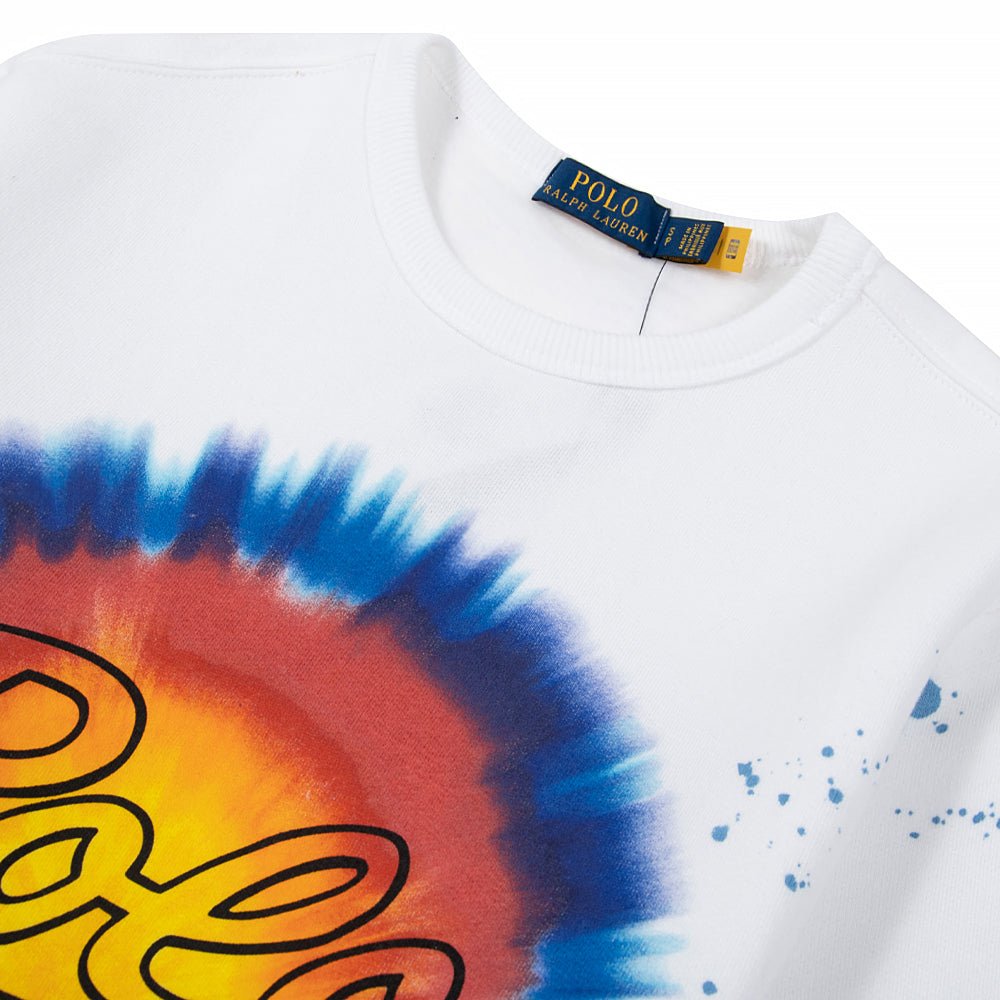 Logo Print Tie-Dye Sweatshirt