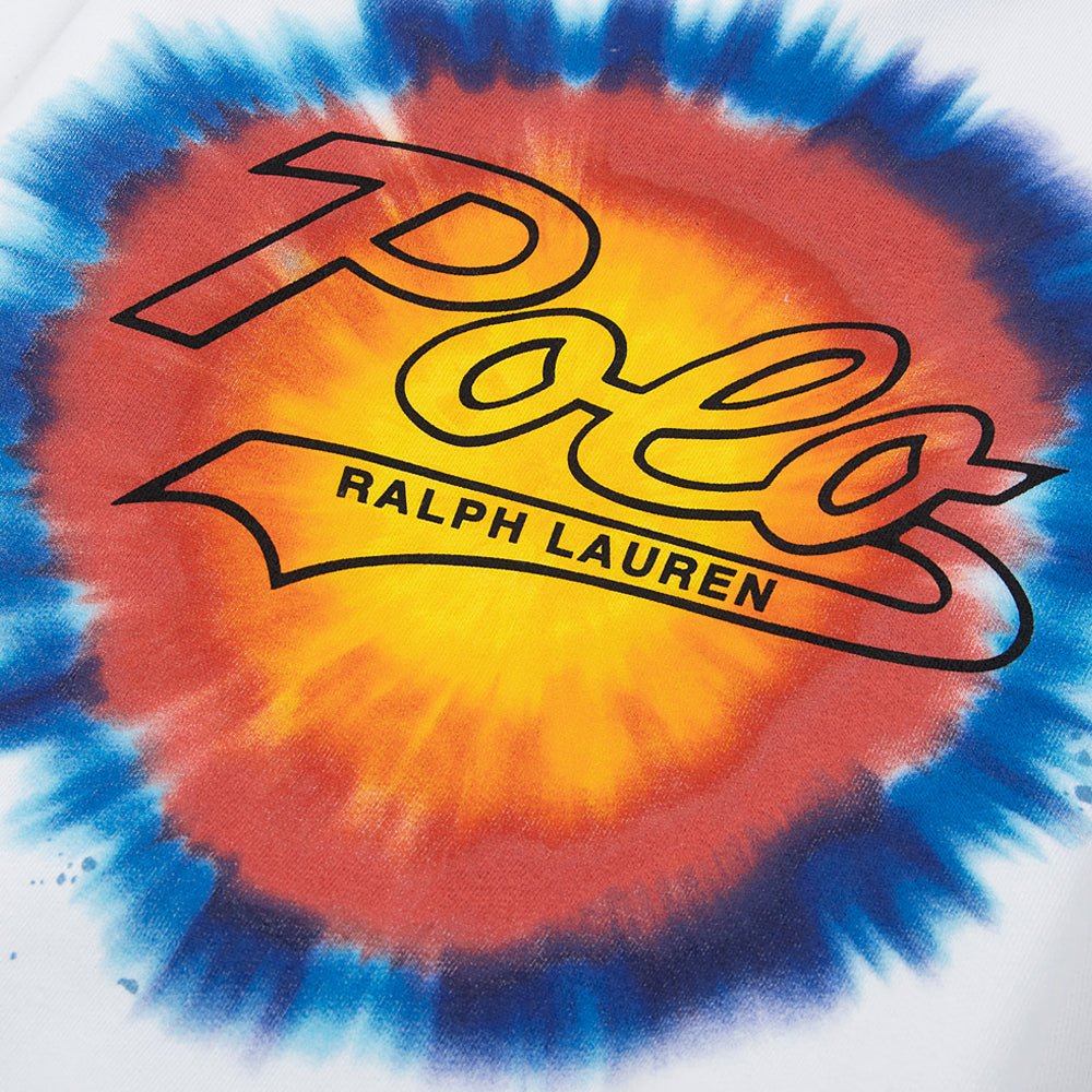 Logo Print Tie-Dye Sweatshirt