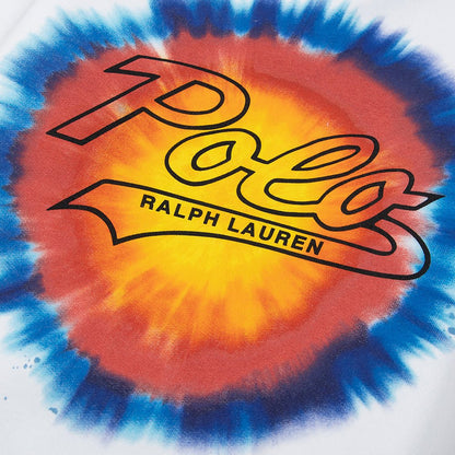 Logo Print Tie-Dye Sweatshirt