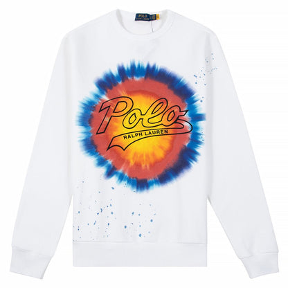Logo Print Tie-Dye Sweatshirt