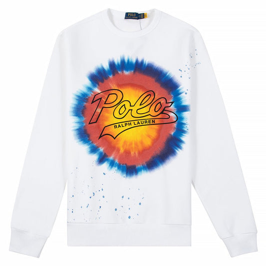 Logo Print Tie-Dye Sweatshirt