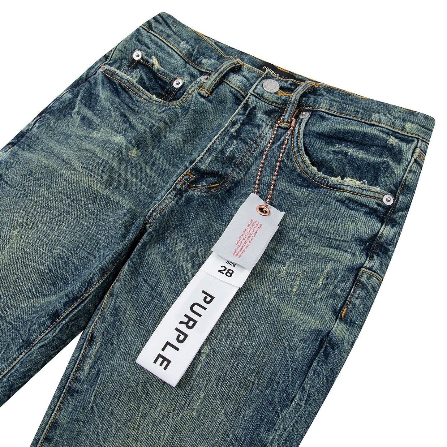 Marred Vintage Verdigris Denim