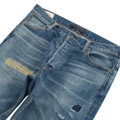 Nara Slim Haiku Gold Leaf Denim