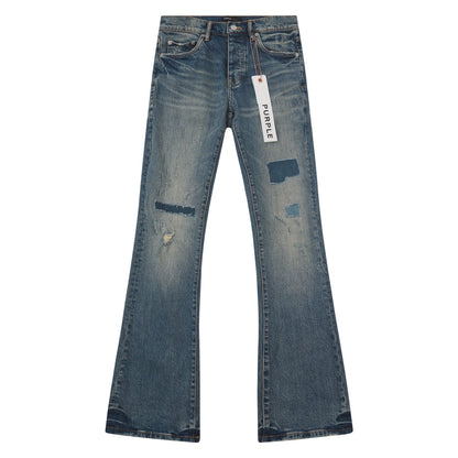 Patch Repair Flared Denim