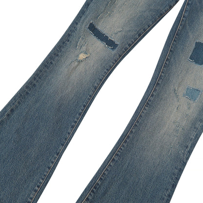 Patch Repair Flared Denim