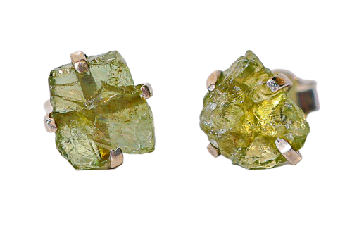 Peridot Crystal Earrings