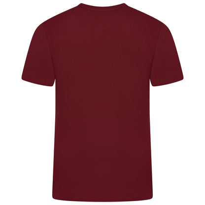 Tommy Hilfiger Flag Embroidery Fitted Crew Neck T-Shirt