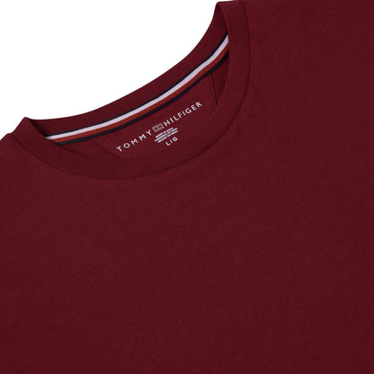 Tommy Hilfiger Flag Embroidery Fitted Crew Neck T-Shirt