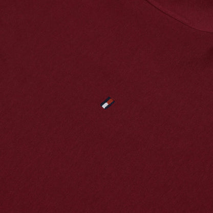Tommy Hilfiger Flag Embroidery Fitted Crew Neck T-Shirt