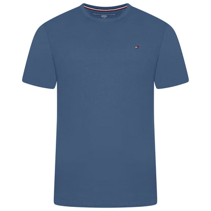 Tommy Hilfiger Flag Embroidery Fitted Crew Neck T-Shirt