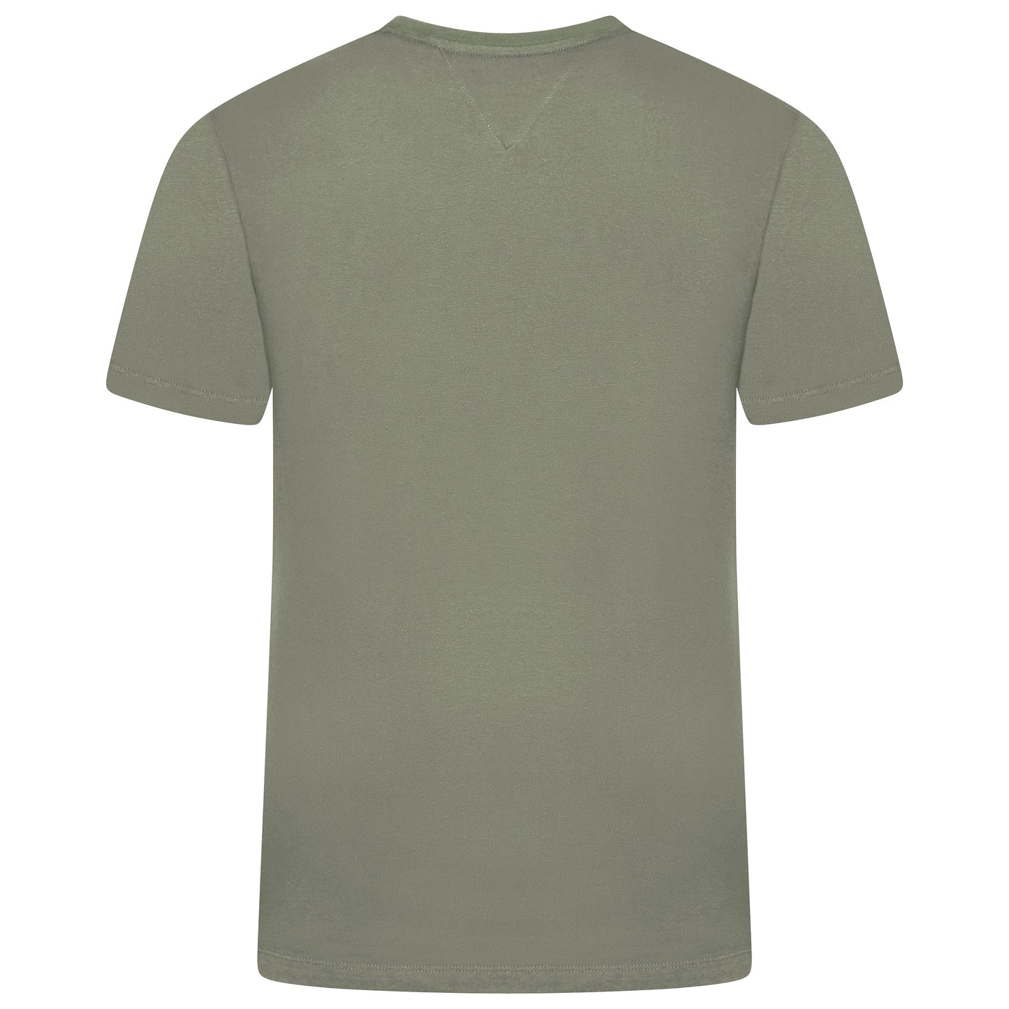 Tommy Hilfiger Flag Embroidery Fitted Crew Neck T-Shirt