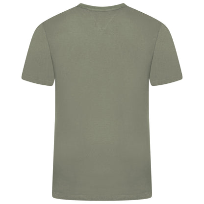 Tommy Hilfiger Flag Embroidery Fitted Crew Neck T-Shirt