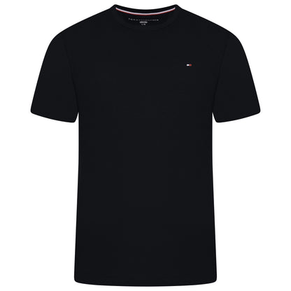 Tommy Hilfiger Flag Embroidery Fitted Crew Neck T-Shirt