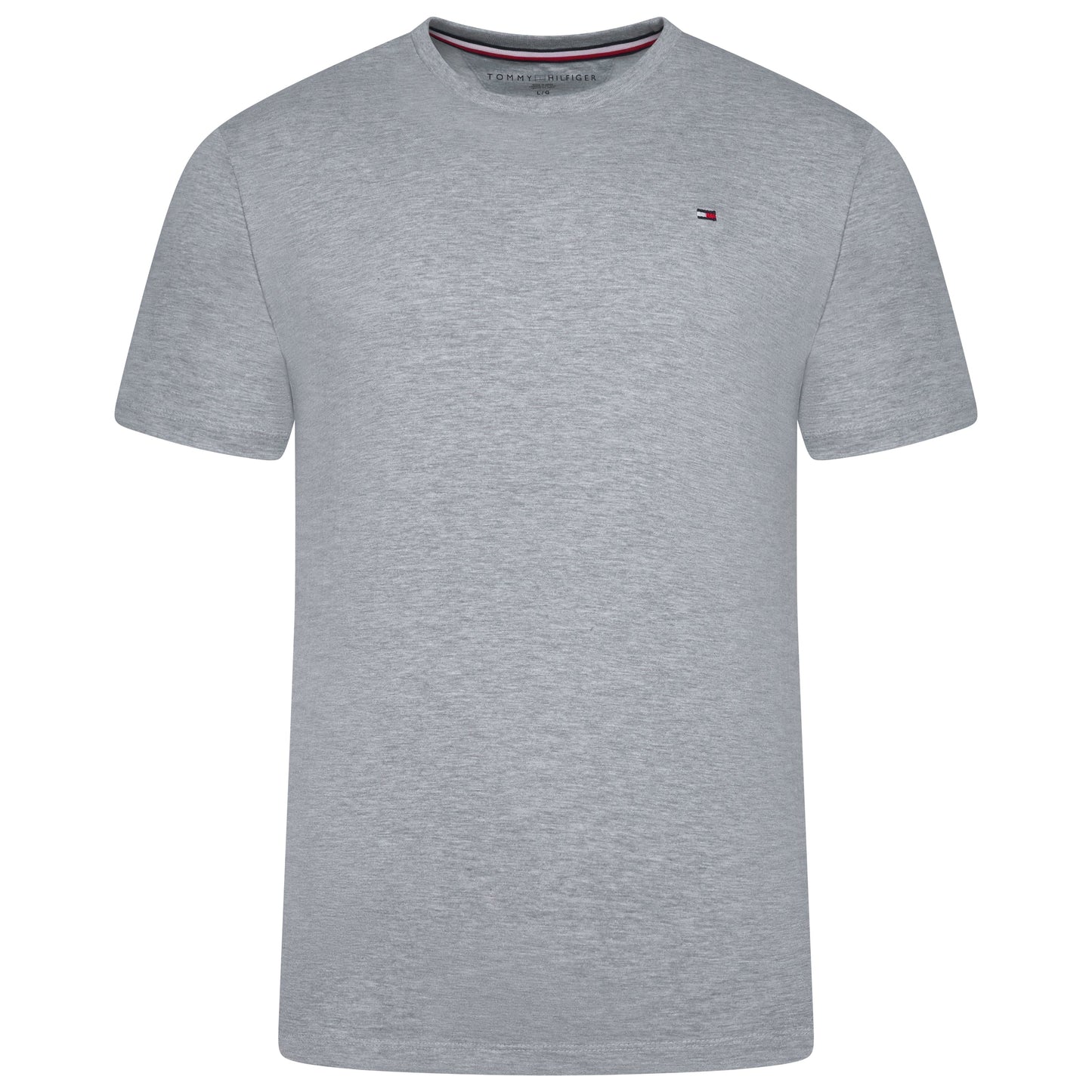 Tommy Hilfiger Flag Embroidery Fitted Crew Neck T-Shirt