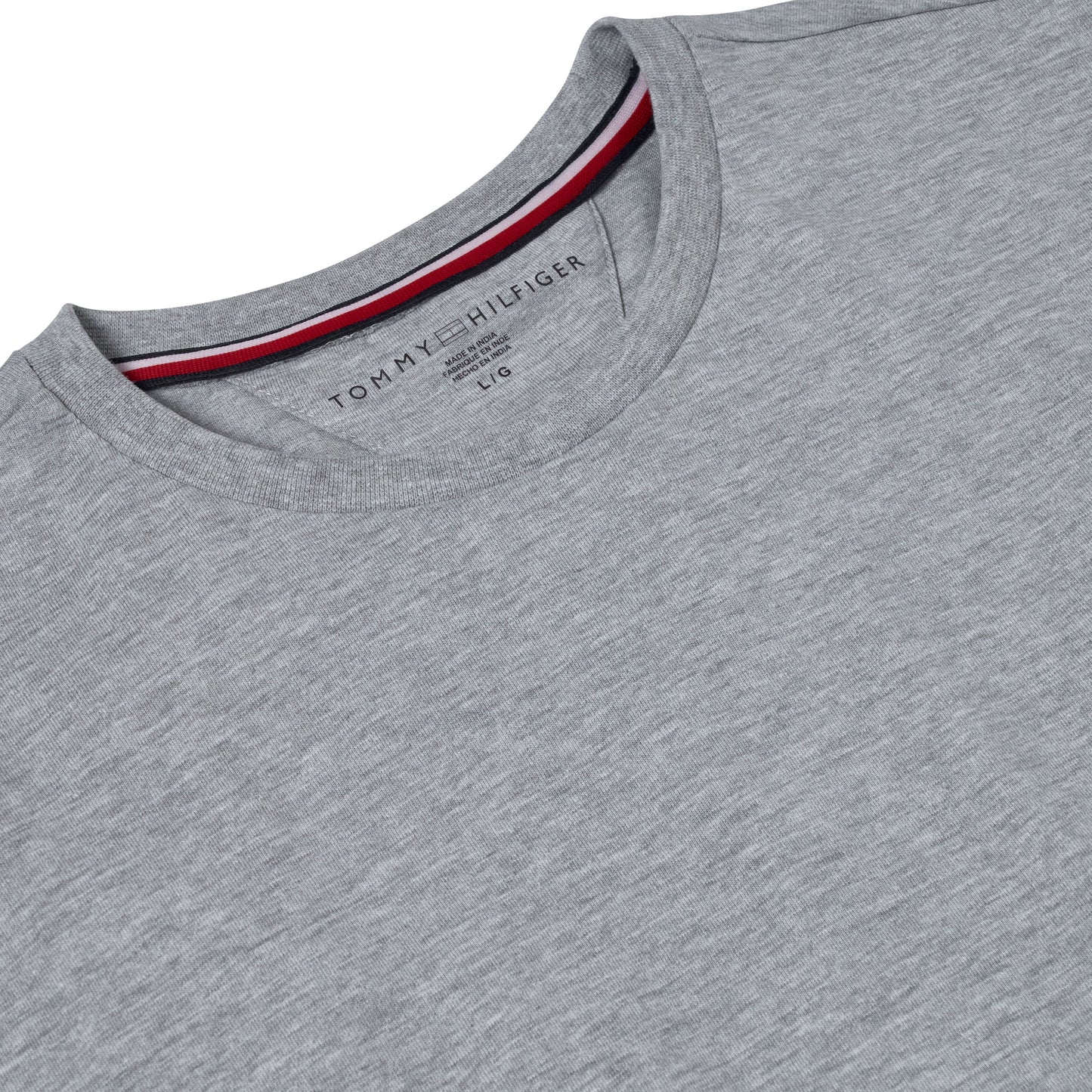 Tommy Hilfiger Flag Embroidery Fitted Crew Neck T-Shirt