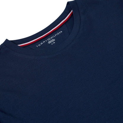 Tommy Hilfiger Flag Embroidery Fitted Crew Neck T-Shirt