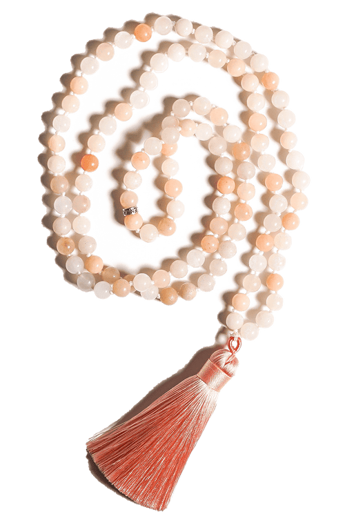 Pink Aventurine Mala Necklace