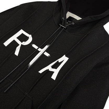 Pintuck Hoodie | Black