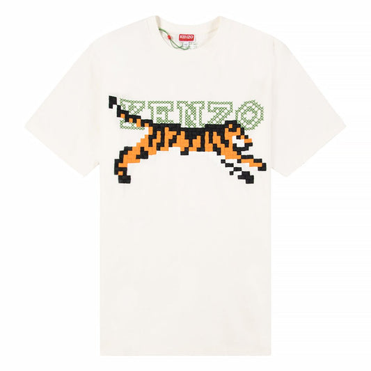 Pixel Oversized Tee | Off White