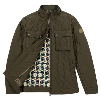 Quilted Short Jacket | Army