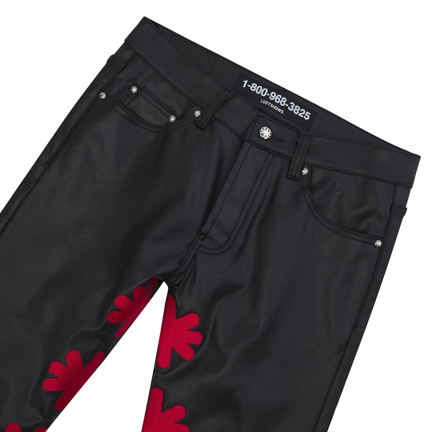 Red Waxed Denim | Red