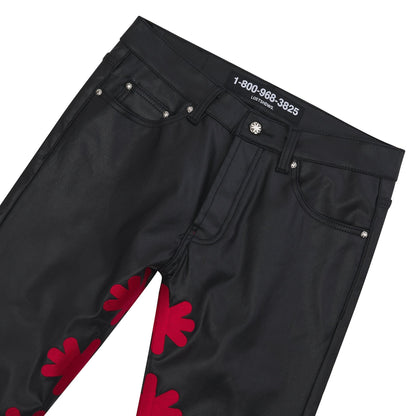 Red Waxed Denim | Red