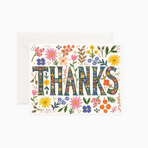 Floral Thanks Card