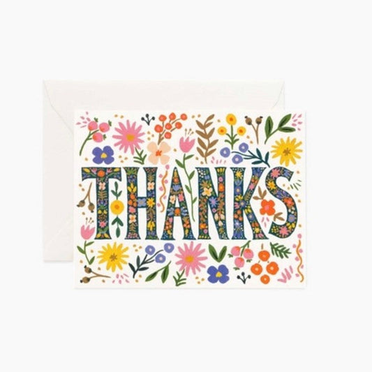 Floral Thanks Card