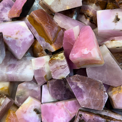 AAA-grade Pink Aragonite Crystal