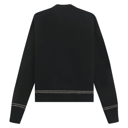 Roundneck Logo Sweater | Black